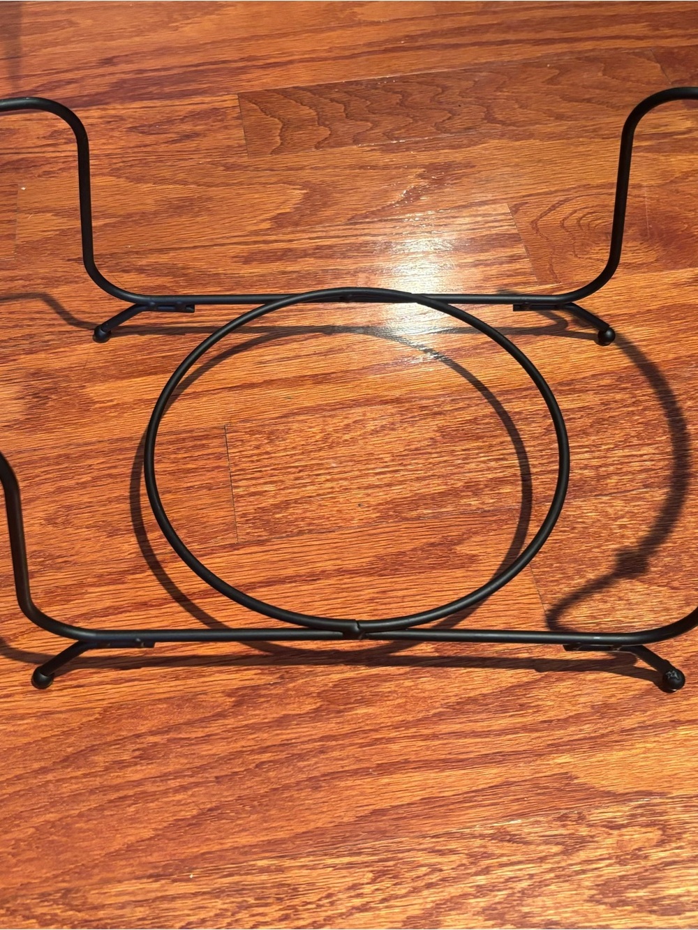 Black Metal Bowl or Pot Stand - Home Dining Support